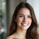 Portrait of Emily T., a calm and happy woman